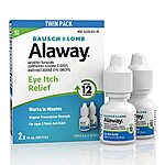 $7.99 /w S&amp;S: 2-Pack 0.34-Oz Bausch + Lomb Alaway Eye Itch Relief Antihistamine Eye Drops