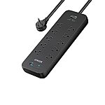$20.99: Anker 6Ft/1.8m Power Strip Surge Protector (2100J), Extension Cord with 10 Outlets and 2 USB Ports