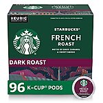 96-Count Starbucks French Roast Coffee K-Cups $37.30 &amp; More w/ S&amp;S + Free S&amp;H