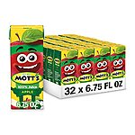 $9.35 /w S&amp;S: 32-Pack 6.75oz. Mott's 100% Apple Juice Boxes at Amazon