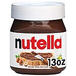 13-Oz Nutella Hazelnut Spread Jar w/ Cocoa $3