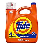 $13.99 /w S&amp;S: Tide Liquid Laundry Detergent, Original, 100 loads, 146 fl oz, HE Compatible + $2.60 promo credit
