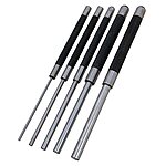 $11.00: Performance Tool W758 5 Piece 8-Inch Long Carbon Steel Pin Punch Set, Pin Sizes 1/8&quot;, 3/16&quot;, 1/4&quot;, 5/16&quot; and 3/8&quot;