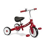 $27.40: Radio Flyer Triple Play Trike, Toddler Tricycle, Balance Bike and Ride-On, Large, Red