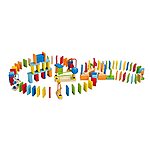 $16.70: 107-Piece Hape Dynamo Kids' Wooden Domino Set
