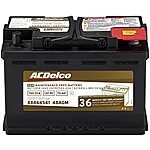$150.29: ACDelco silver, calcium Gold 48AGM 36 Month Warranty AGM BCI Group 48 Battery For Truck