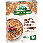 Cascadian Farm Organic Cereal: 12.4oz Brownie Crunch, 14.6oz Hearty Morning Fiber $3 w/ Subscribe &amp; Save &amp; More