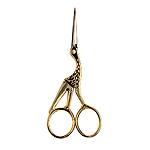 $6.99: SINGER 4.5” Forged Embroidery Gold Plated, Stork Design Scissors