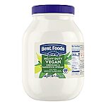 $12.83 w/ S&amp;S: Best Foods Vegan Mayonnaise Jar, 1 Gallon