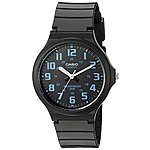 $17.97: Casio Men's 'Easy To Read' Quartz Black Casual Watch (Model: MW240-2BV)