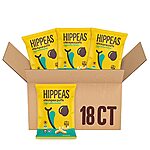 $10.93 w/ S&amp;S: Hippeas Chickpea Puffs, Vegan White Cheddar, 0.8 Ounce (Pack of 18)