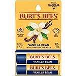 $3.85 w/ S&amp;S: 2-Count Burt's Bees 100% Natural Moisturizing Lip Balm (Vanilla Bean)