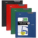 4-Pack Five Star 2 Pocket Folders with Prong Fasteners $5.90