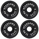 4-Pack 5-Lb Signature Fitness Cast Iron Weight Plate Set $20 &amp; More