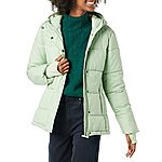 $22.40: Amazon Essentials Women's Heavyweight Long-Sleeve Hooded Puffer Coat (Available in Plus Size)