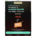 Ai Math Solver &amp; Scanner (iOS) Lifetime Access for FREE