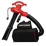 $69.98: Craftsman 3-in-1 Leaf Blower, Leaf Vacuum and Mulcher, Up to 260 MPH, 12 Amp, Corded Electric (CMEBL7000)