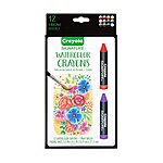 $5.15: Crayola Signature Premium Watercolor Crayon Sticks &amp; Paintbrush, 12 Count
