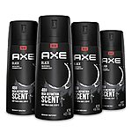 4-Count 4-Oz AXE Men's Black Deodorant Body Spray (Frozen Pear & Cedarwood) $11.10 w/ Subscribe &amp; Save