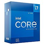 $190: Intel Core i7-12700KF 3.6 GHz 12-Core / 20 Thread 125W LGA 1700 Processor