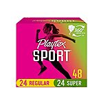 [S&amp;S] $4.93: Playtex Sport Tampons (24ct Regular / 24ct Super Absorbency)