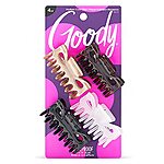 [S&amp;S] $1.75: 4-Count Goody Classics Medium Hair Claw Clips