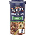[S&amp;S] $1.37: 15-Oz Progresso Italian Style Bread Crumbs