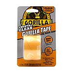 $6: Gorilla Crystal Clear Repair Duct Tape, 1.88” x 5 yd, Clear