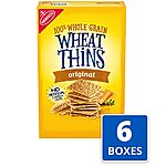 [S&amp;S] $10.17: 6-Boxes 8.5-Oz Wheat Thins Original Whole Grain Wheat Crackers ($1.70/box)
