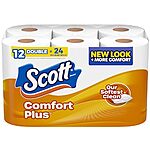 [S&amp;S] $4.79: 12-Count Scott ComfortPlus 1-Ply Double Roll Toilet Paper (39.9¢/roll)