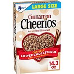 14.3-Oz Cinnamon Cheerios Cereal $2.45 w/ Subscribe &amp; Save