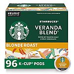 [S&amp;S] $35.99: 96-Count Starbucks French Roast Coffee K-Cups (Veranda Blend) at Amazon (37.5¢ / pod)