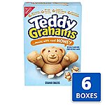 [S&amp;S] $14.23: 6-Pack 10oz Teddy Grahams Graham Snacks (Honey) at Amazon