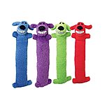 $2.37: Multipet Loofa Dog 18&quot; Plush Dog Toy, Colors May Vary (1 each) at Amazon