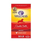 Wellness Complete Health Grain-Free Dry Dog Food: 30-lb Senior Dog (Chicken & Barley) $32.50 &amp; More w/ Subscribe &amp; Save