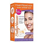 [S&amp;S] $2.84: 18-Strips Sally Hansen Hair Remover Wax Strip kit for Face at Amazon