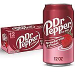 [S&amp;S] $4.12: 12-Cans 12-Oz Dr. Pepper Strawberries &amp; Cream Soda at Amazon (34.3¢ / can)