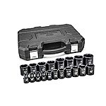 $54: GEARWRENCH 19 Pc. 1/2&quot; Drive 6 Pt. Standard Impact Socket Set, SAE - 84932N at Amazon