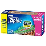 108-Count Ziploc Snack Bags w/ EasyGuide Texture $2.75 w/ Subscribe &amp; Save