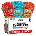 [S&amp;S] $16*: 24-Pack 0.9-Oz The Only Bean Crunchy Roasted Edamame Snack at Amazon
