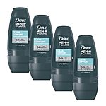 4-Pack 1.7-Oz Dove Men+Care Aluminum Free Roll On Deodorant (Clean Comfort) $2.80 w/ Subscribe &amp; Save