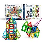$16.89: 100-Piece Discovery 3D Magnetic Tile Building Set at Amazon