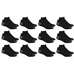 $7.50: 12-Pack Fruit of the Loom Men's Dual Defense Low Cut Socks (6-12, Black) at Amazon