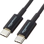 $2.97: 3′ Amazon Basics USB-C to USB-C 2.0 Fast Charger Cable (Black) &amp; More at Amazon