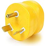 $4.98: Camco PowerGrip 30AM/15AF Camper/RV Electrical Adapter at Amazon
