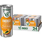 V8 Juices & Drinks: 24-Pack 8-Oz V8 +Energy Drink (Peach Mango) $8.80 &amp; Much More w/ S&amp;S