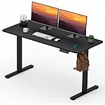 $84.99*: 55&quot; x 24&quot; FitStand Adjustable Electric Standing Desk (Black) at Amazon