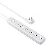 $7.13: 6-Outlet Amazon Basics 6-Ft Surge Protector Power Strip at Amazon