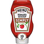 19-Oz Heinz Simply Tomato Ketchup with No Artificial Sweeteners $2 w/ Subscribe &amp; Save
