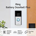 [Prime] $79.99: Ring Battery Doorbell Plus (newest model) at Amazon